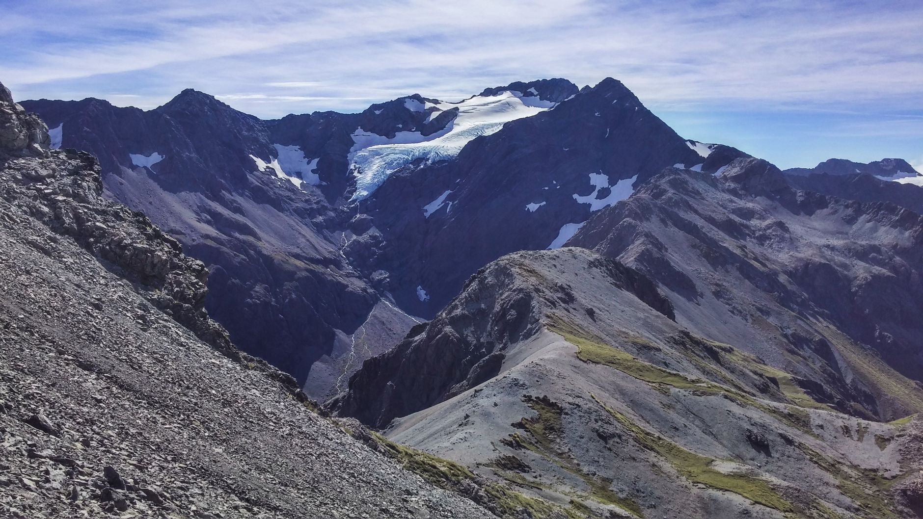 Southern Alps ice climbing or trekking path